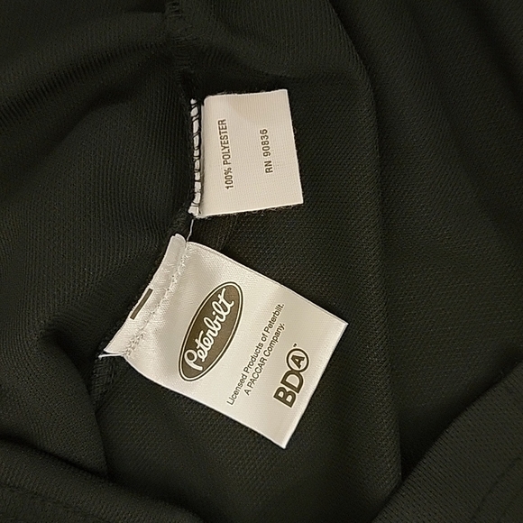 💥PETERBILT black red embroidered Logo Polo sz XL New without tag. Polyester - Picture 4 of 4